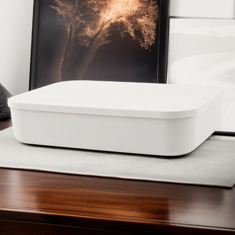 Úložný koš na oblečení do ložnice, organizér na stolek