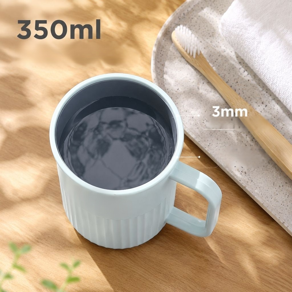 Creative Two-Tone Toothbrush Cup