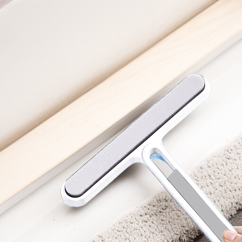 Close-up of silicone bristles on cleaning brush