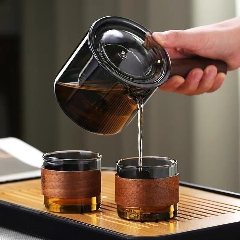 家用單壺沸水玻璃茶具