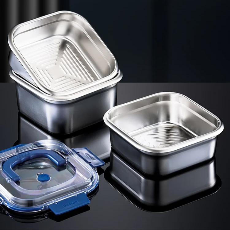 Caja de conservación de acero inoxidable
