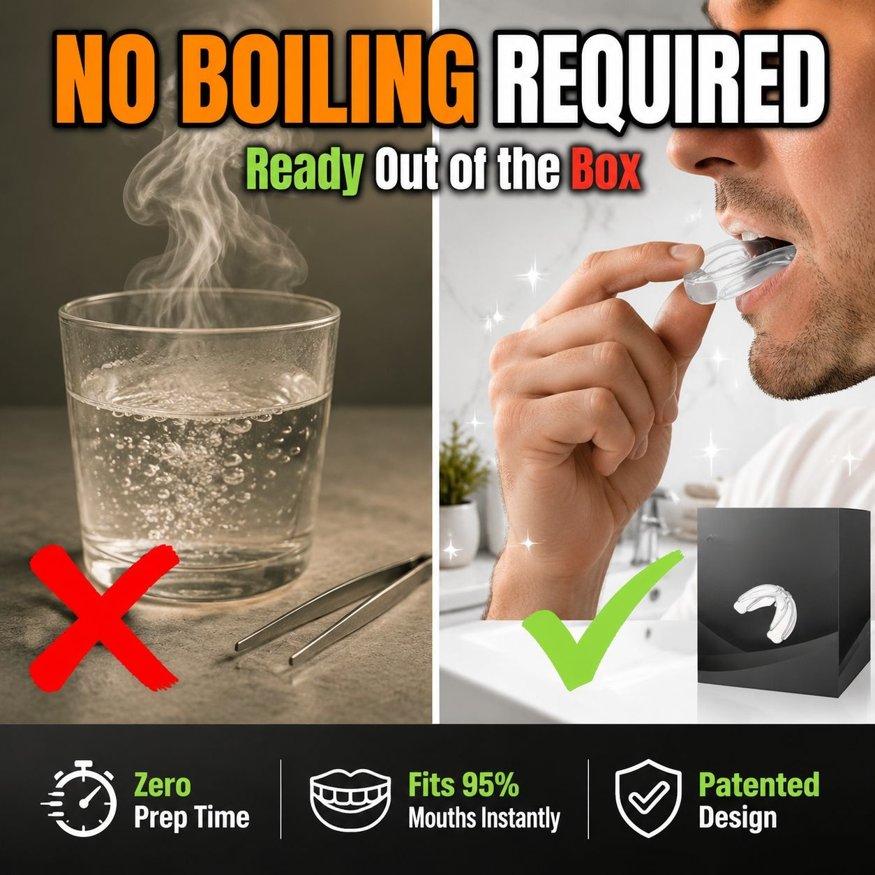 Anti-Snoring Mouth Guard Nighttime Anti-Snore & Teeth Grinding Protector