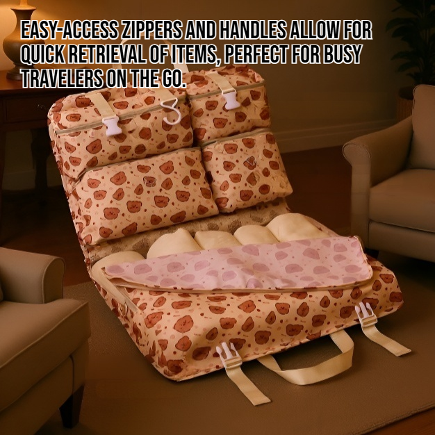 Durable travel storage bag for clothes and toiletries