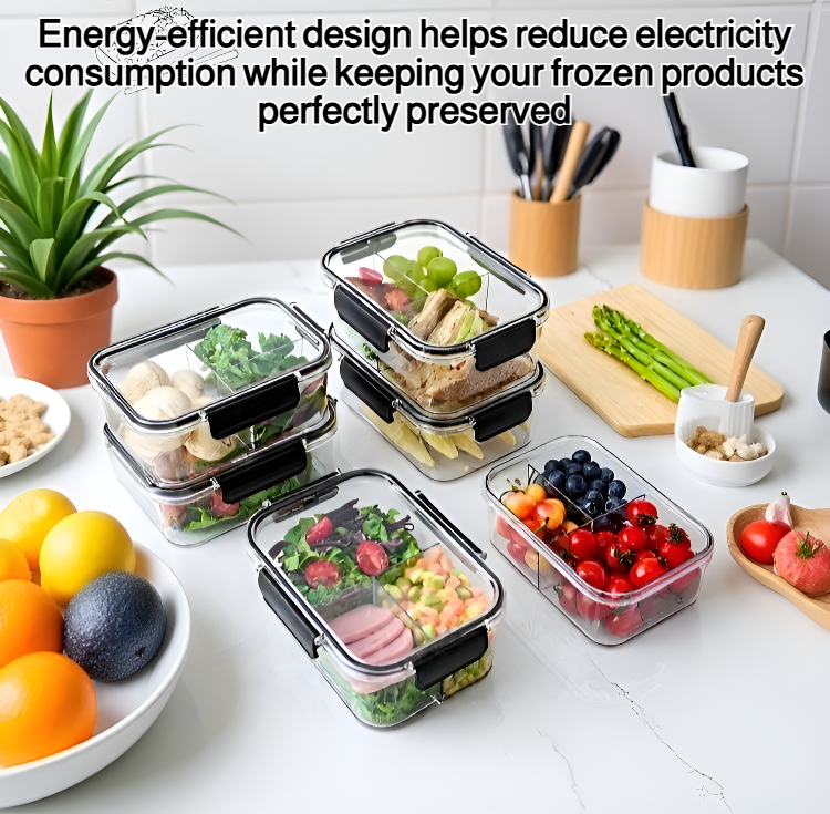 Durable freezer compartment with easy-access design
