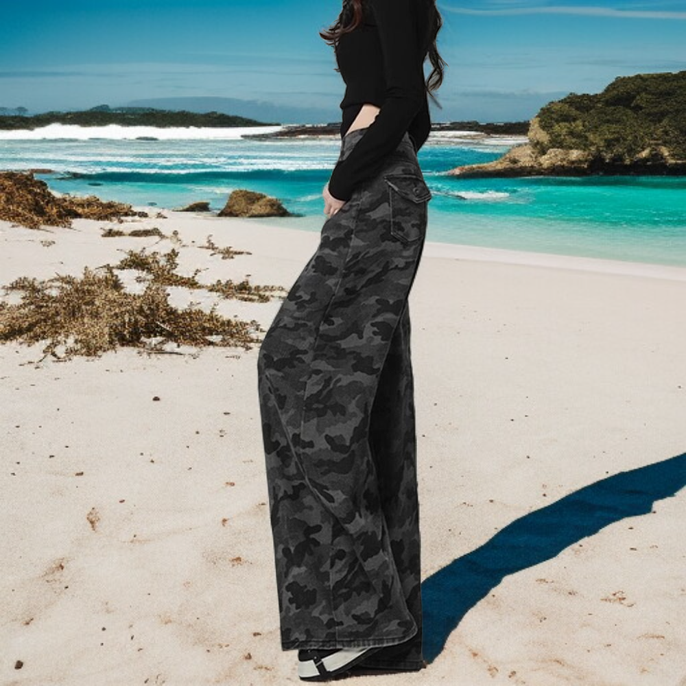 Pantalones de trabajo femeninos modernos y sueltos