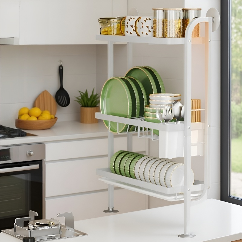 Wieszak na naczynia kuchenne bez wiercenia