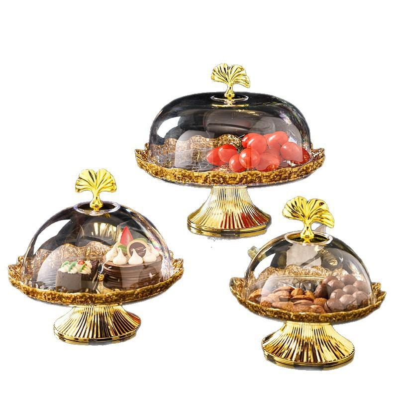 Luxury Gold-painted Dessert Plate for Afternoon Tea