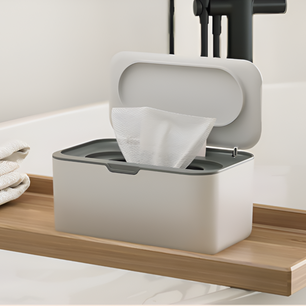 ウェットティッシュ収納ボックス、紙箱、家庭用マスクボックス、拡大して高い北欧のシンプルな大口保湿ウェットティッシュボックス