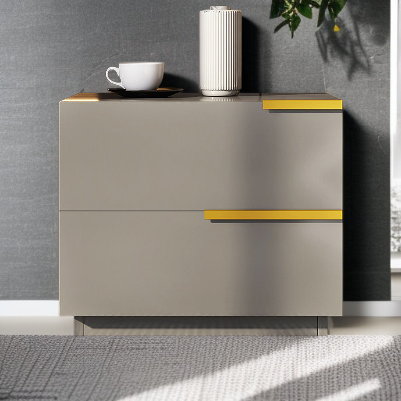 寝室リビング兼用小型ベッドサイドキャビネット 収納引き出し付き