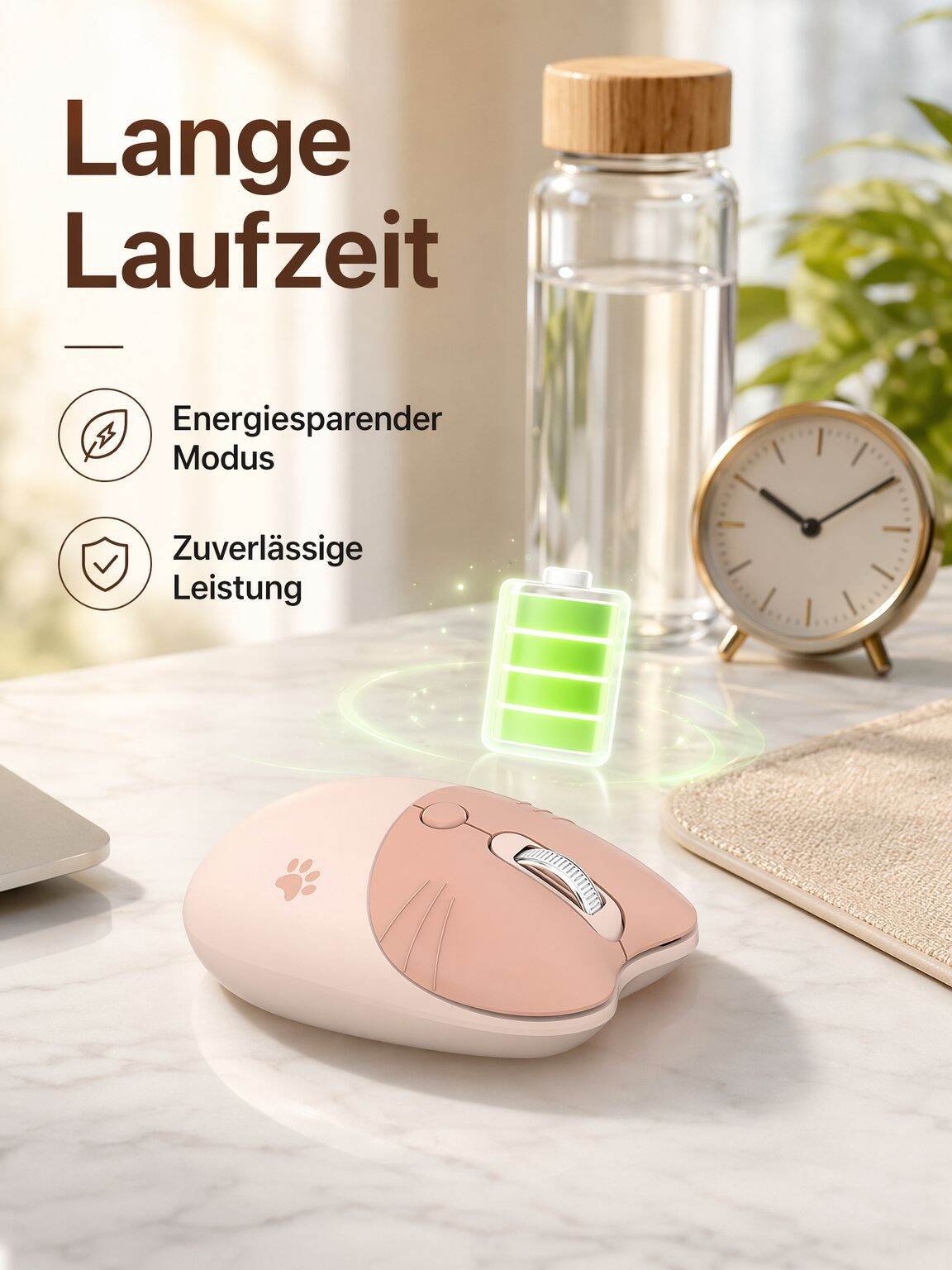 Leise und niedliche kabellose Maus