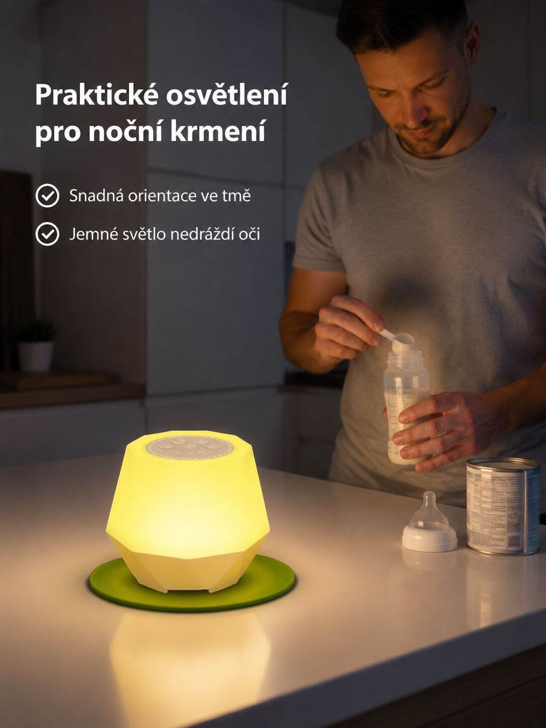 Noční světlo s funkcí bílého šumu