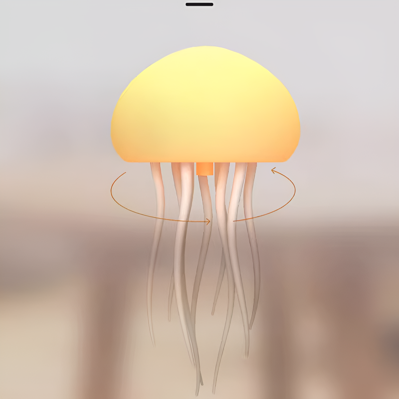 Lámpara de medusa con control de sonido y colores degradados