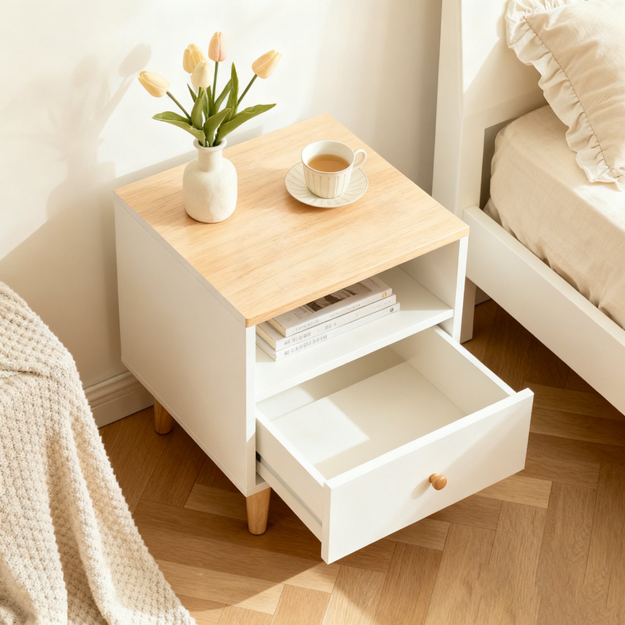 모던 침실 협탁 전체 모습