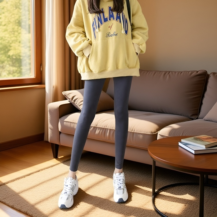 シャークスキン引き締めレギンス レディース