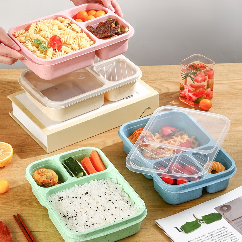 Wheat straw lunch box