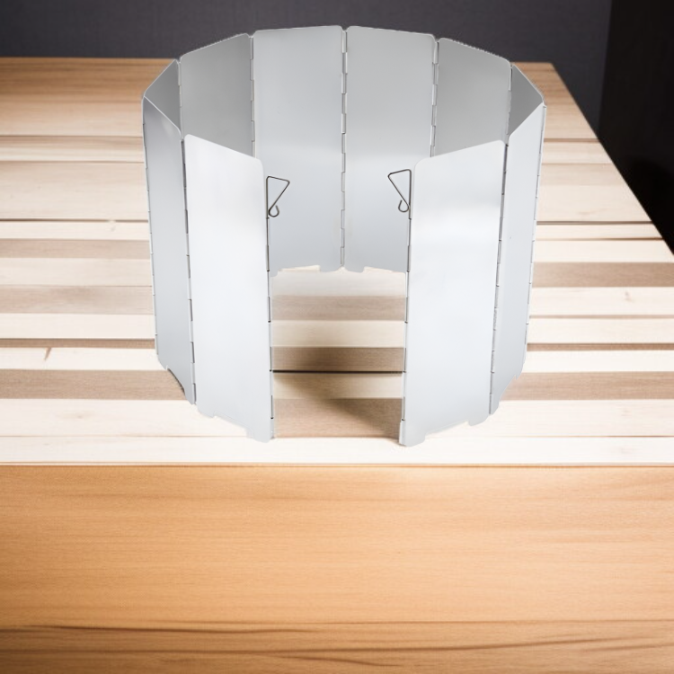 超薄型アウトドアカセットストーブ風防の全体画像