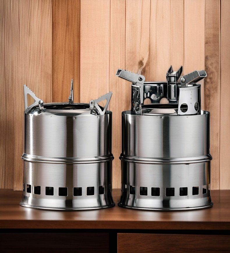 친환경 목재 연료를 사용하는 휴대용 난로