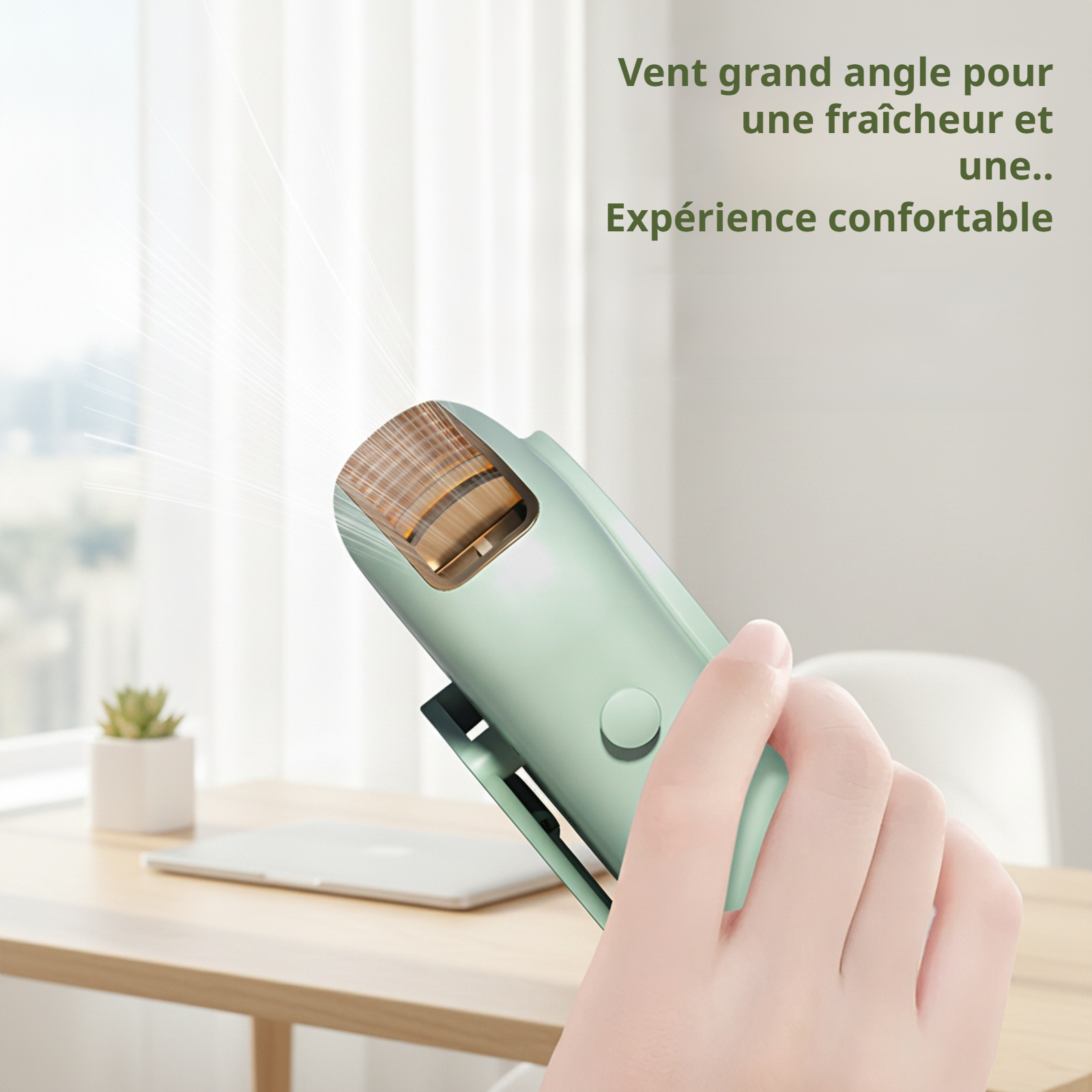 Ventilateur tour de cou portable mini à LED multicolore