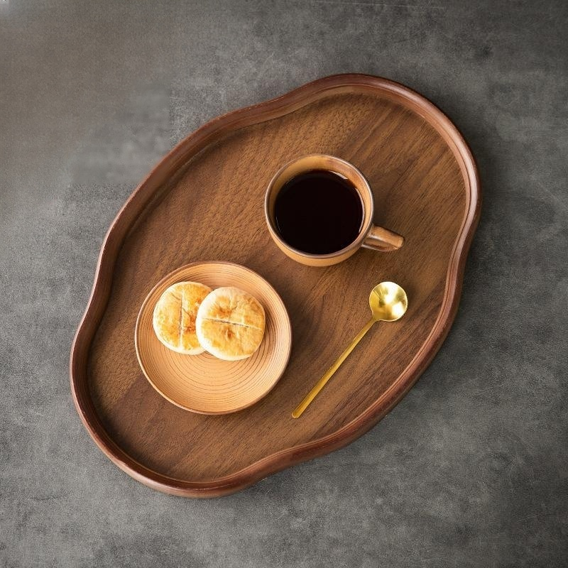 Bandeja de bambú para servir té