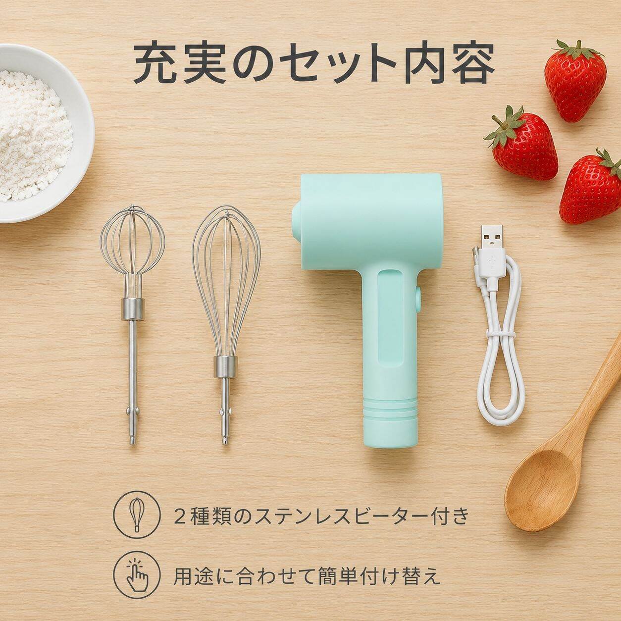 家庭用小型ハンドミキサー