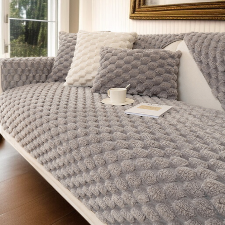 ベルベット厚手布タオル滑り止めクッションソファクッションクリーム風毛ソファカバーカバー布冬布タオル