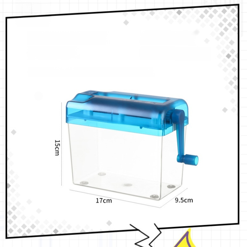 Mini manual paper shredder