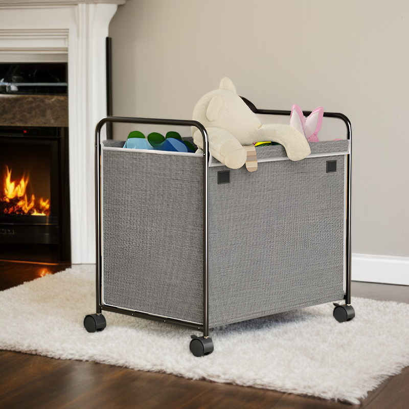多機能可動式汚れた衣類バスケットリビングルームベッドルーム大型収納ボックスオックスフォード布子供用おもちゃ収納ボックス