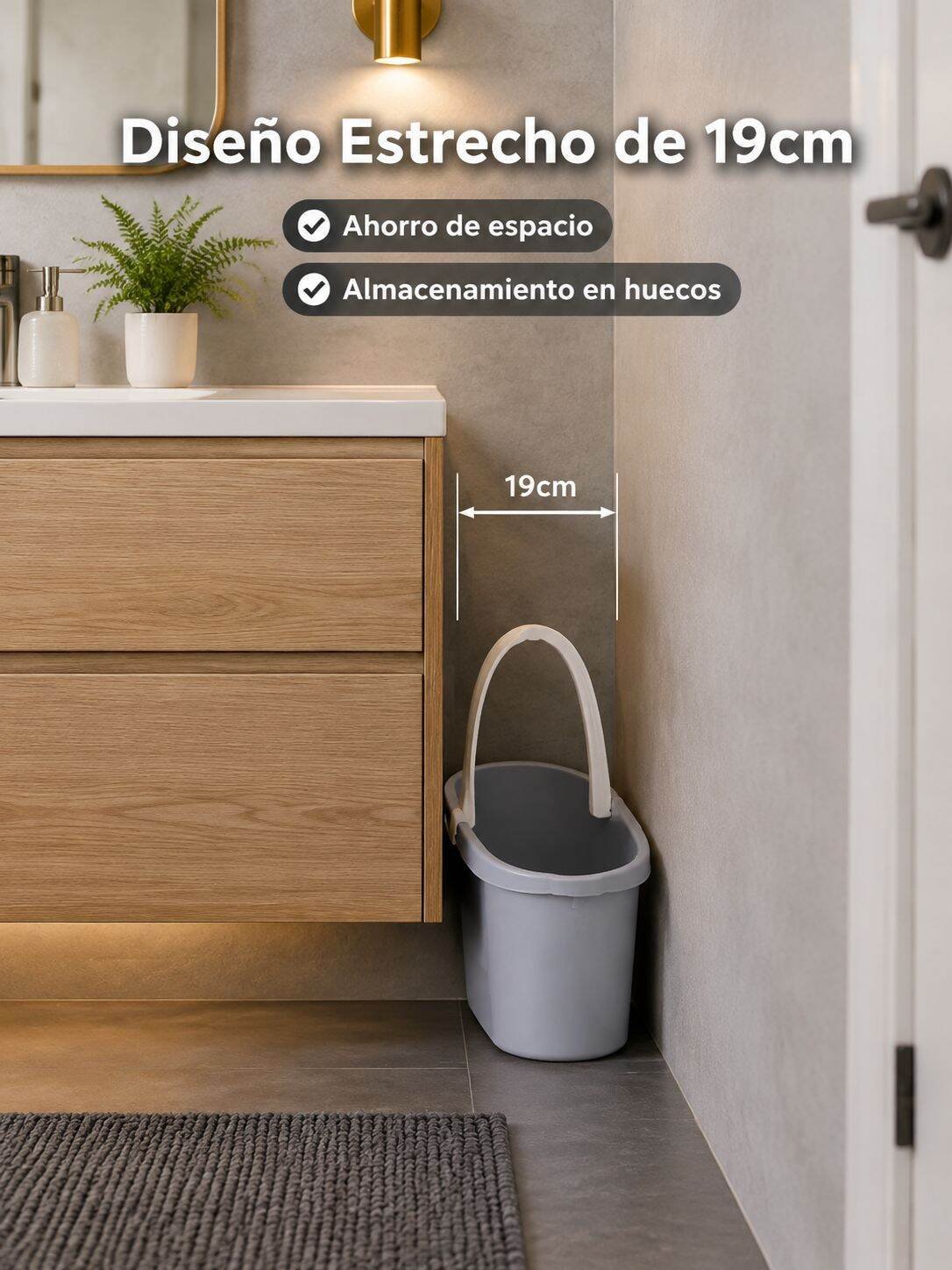 Cubo de fregona portátil de limpieza grueso
