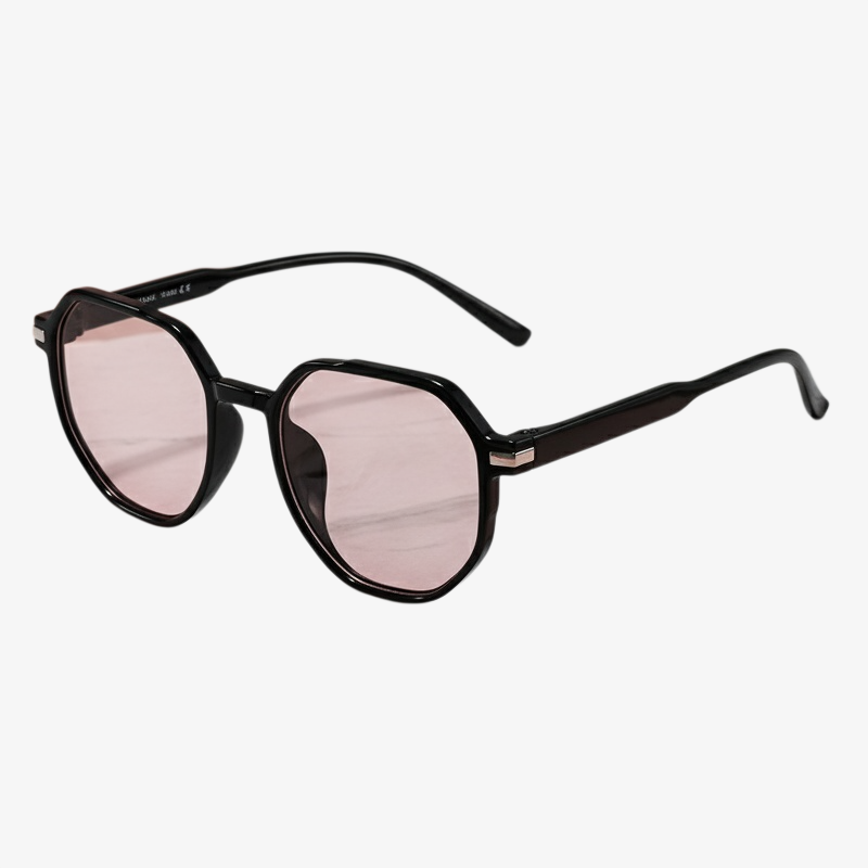 Gafas de sol unisex de gran marco poligonal, protección contra el sol