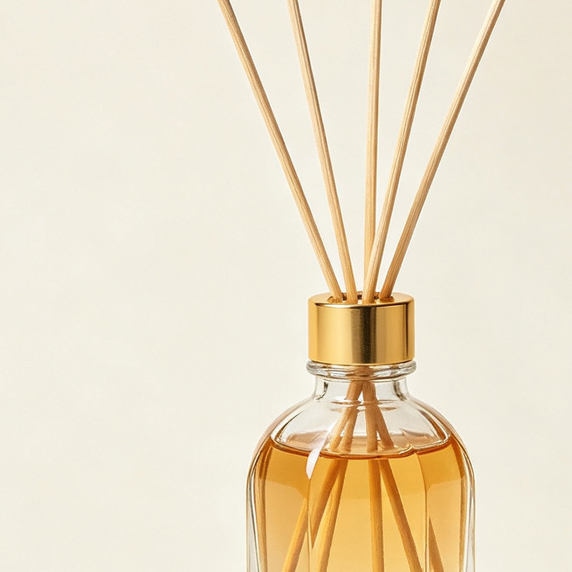Forest Reed Fragrance bottle with natural reeds