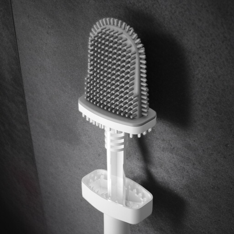 Cepillo de inodoro extensible, set de limpieza cuadrado para baño