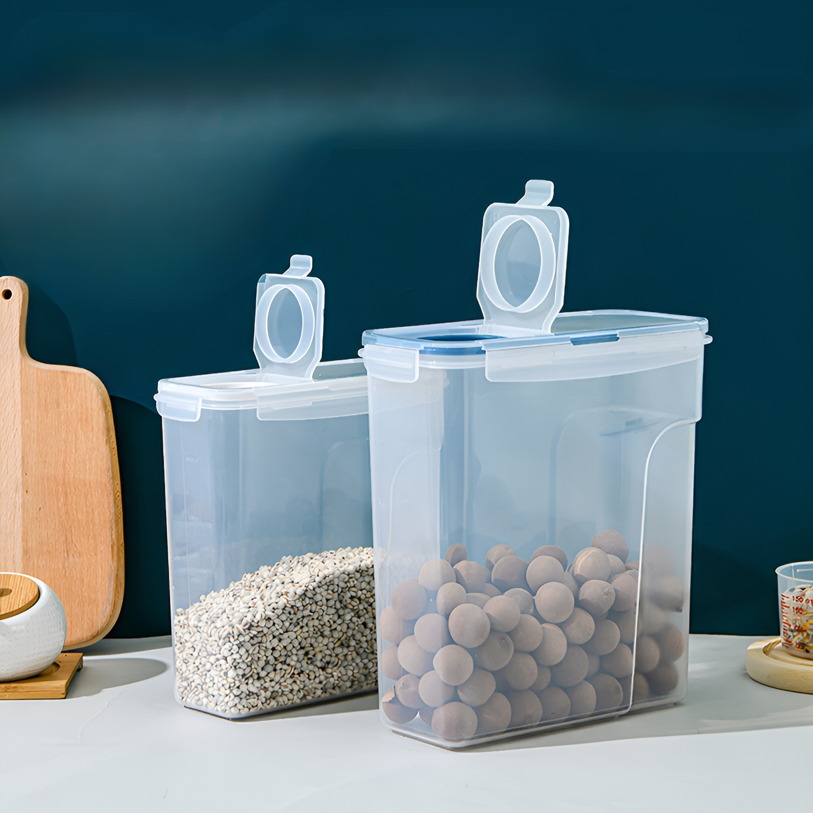キッチン用食品グレード透明プラスチック製キムチ・穀物保存容器