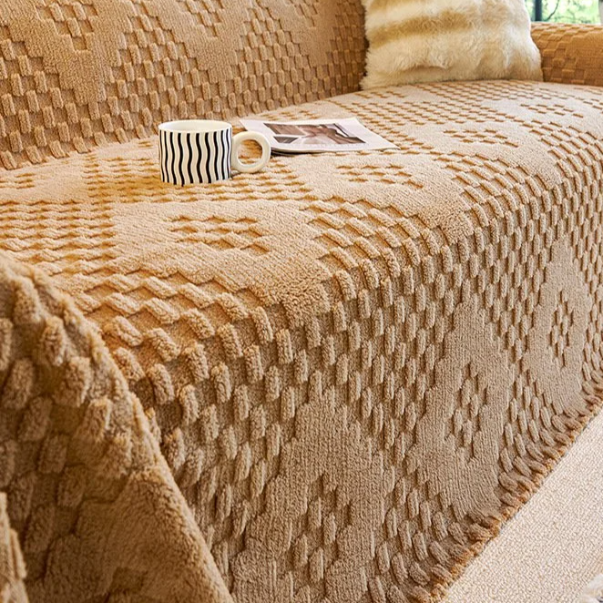 벨벳 스크래치 방지 두꺼운 소파세트 (블랫/커버/패드), 보온성 우수, 부드러운 감촉