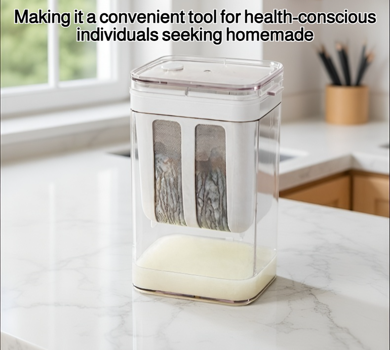 Japanese-style yogurt strainer front view