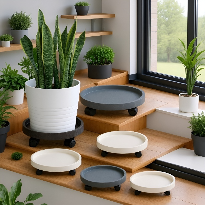 安定感のある鉢植えの土台