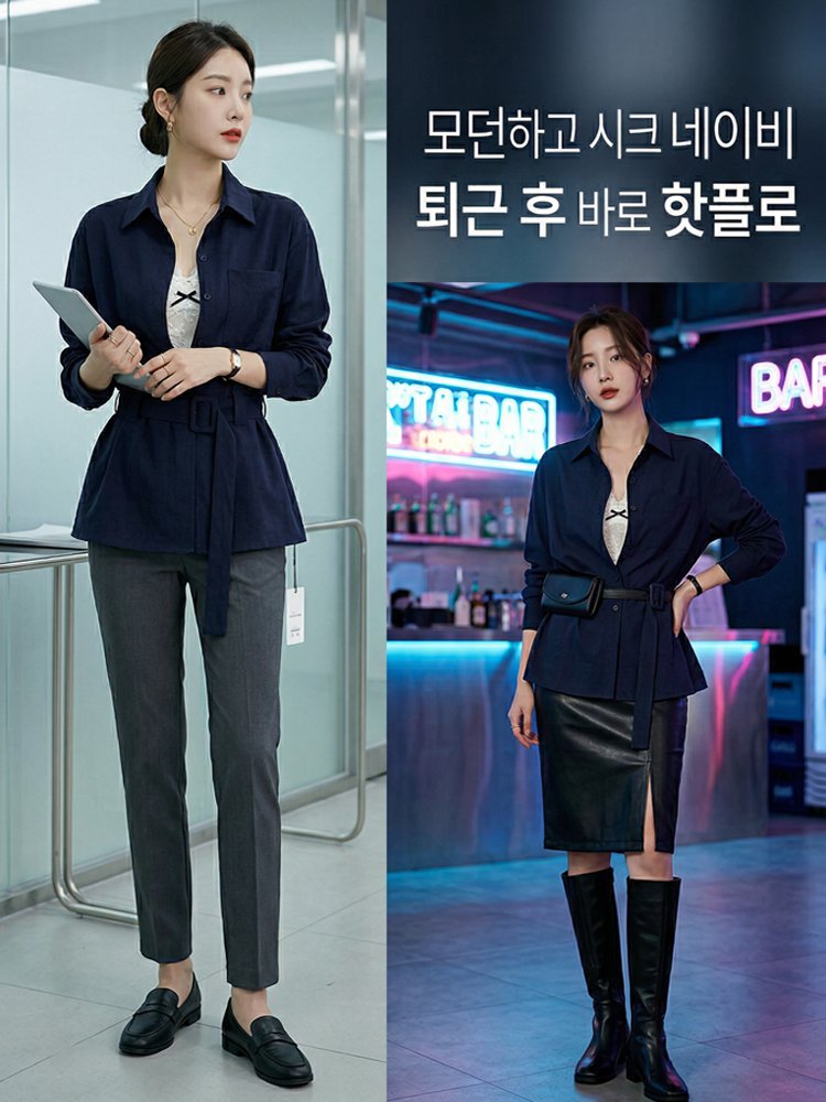 [필수템] 웨이스트 잡아주는 루즈 셔츠
