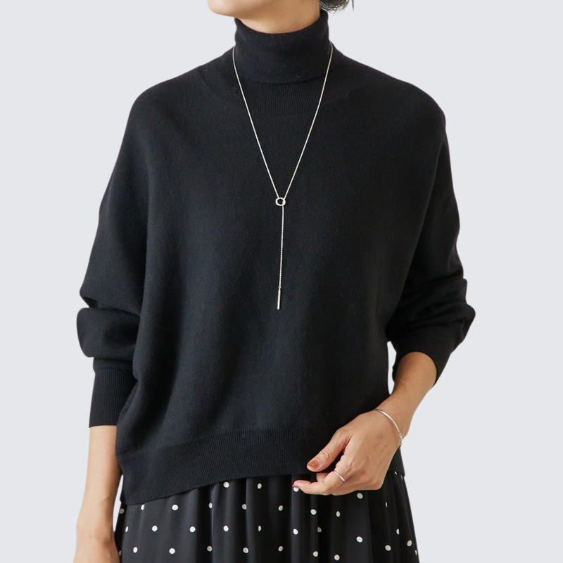 秋冬寬鬆懶人風針織打底套頭衫