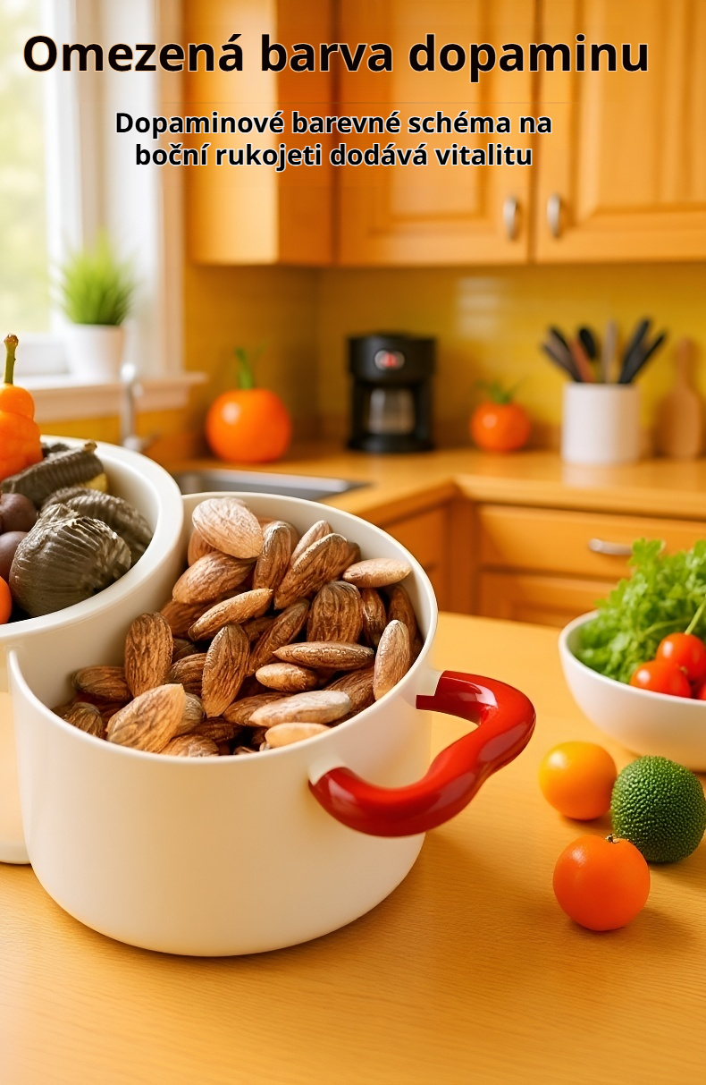 Omyvatelný koš na ovoce s moderním designem