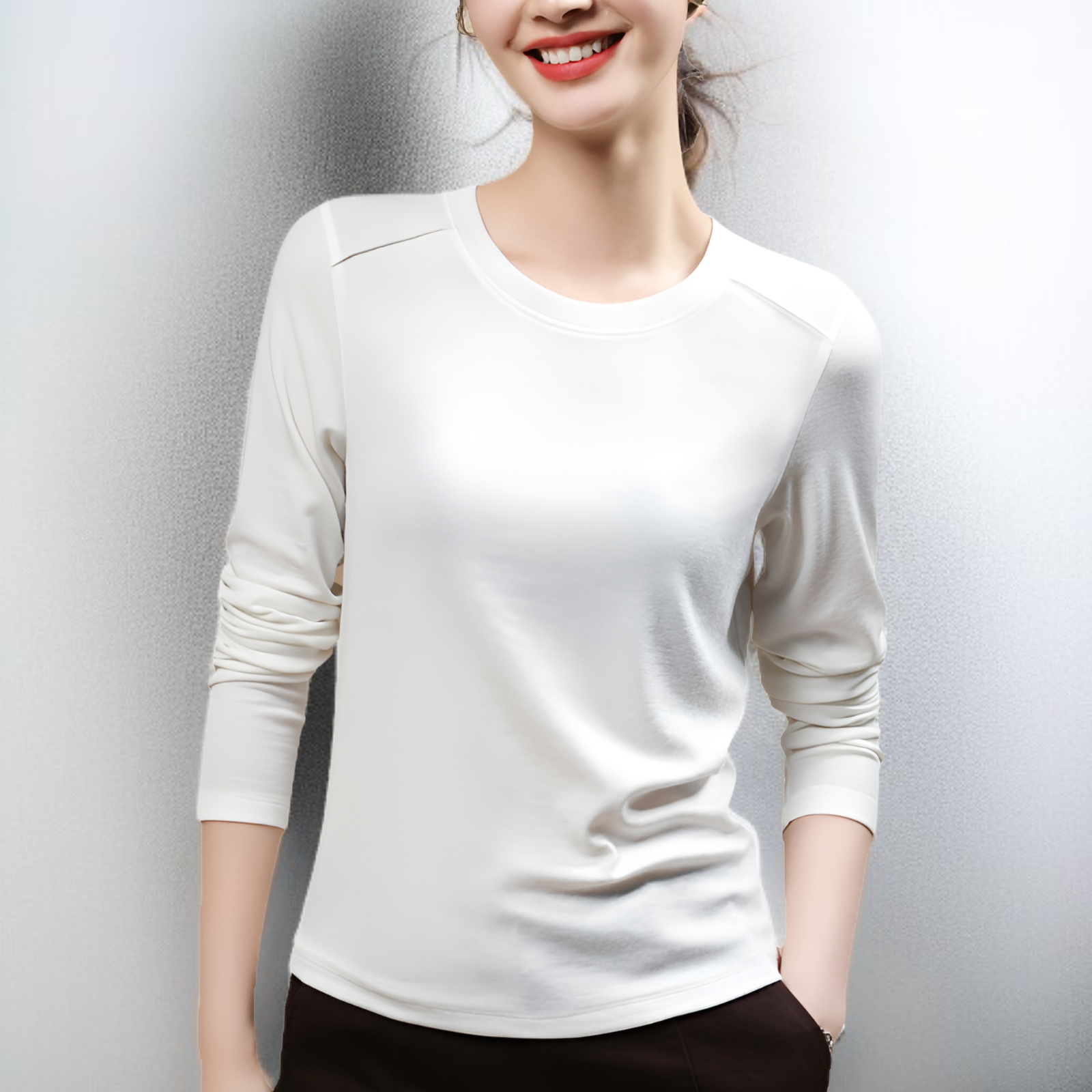 여성용 울 베이스 레이어