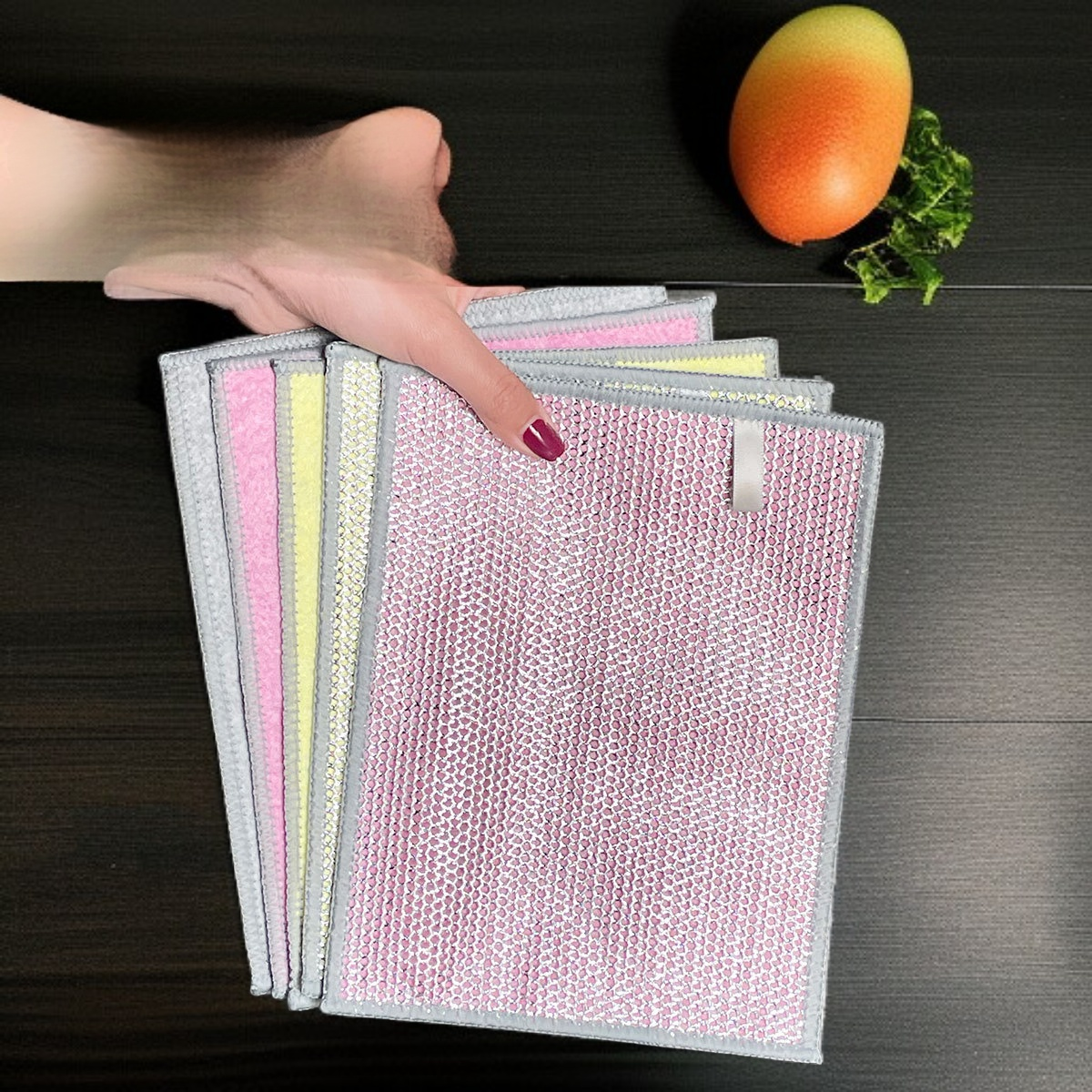 Efficient kitchen cleaning wipes for stubborn stains