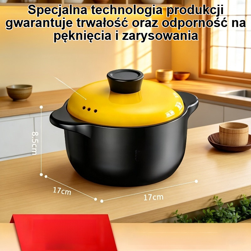 Odporny na wysoką temperaturę garnek gliniany do wypalania na sucho