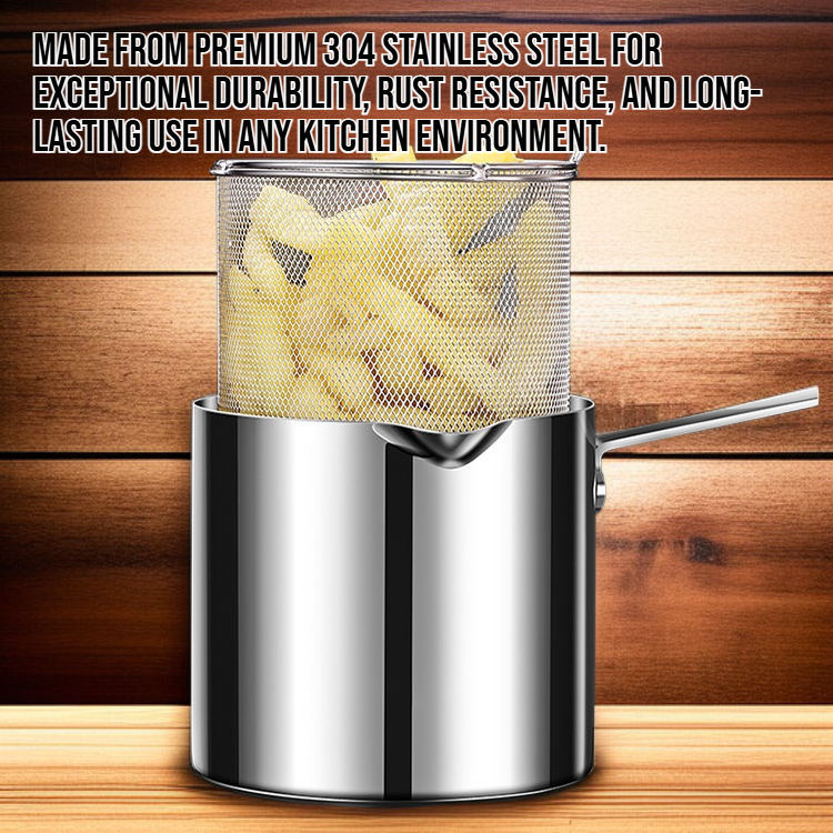 304 stainless steel multi-functional deep fryer