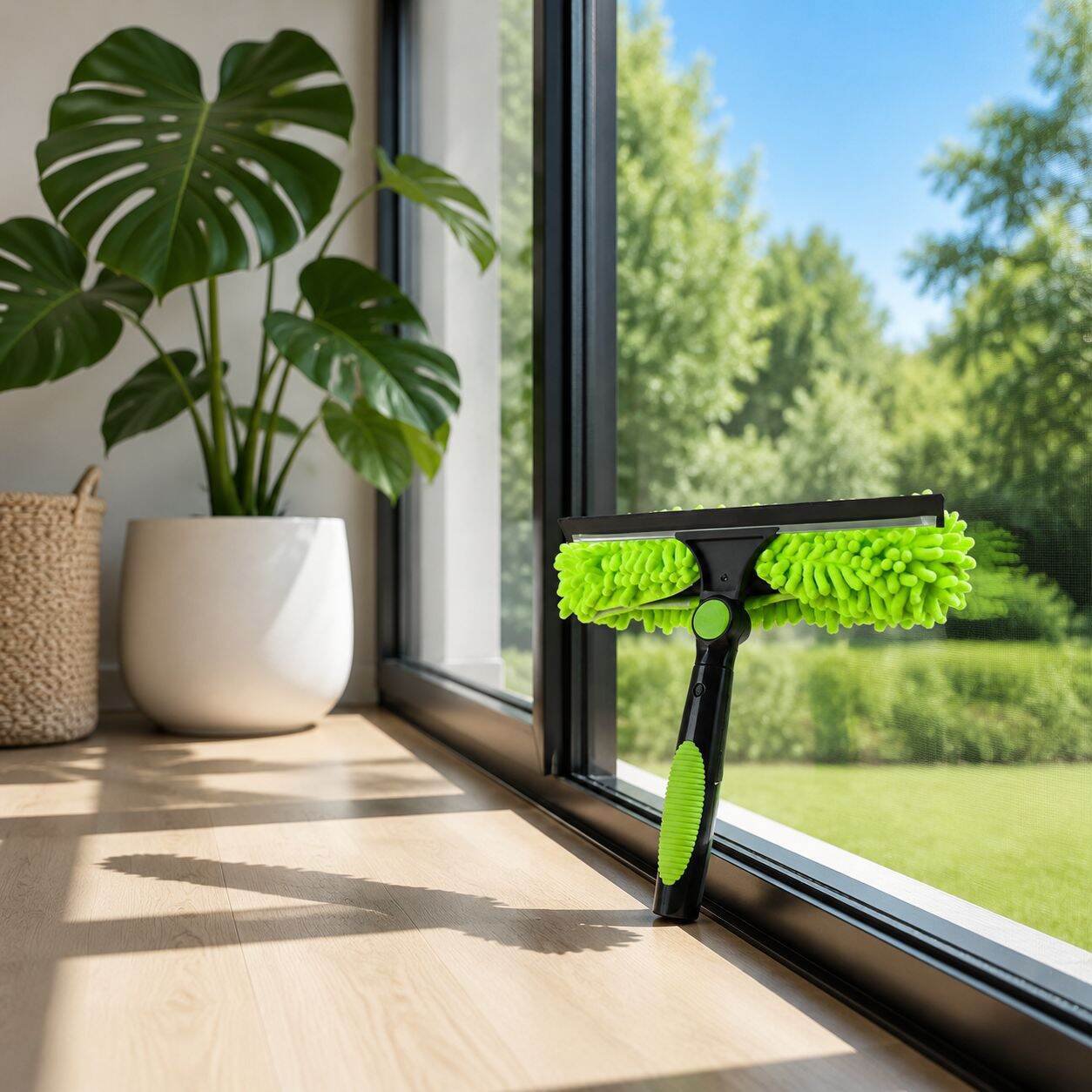 Zwei-in-Eins-Fensterreinigungsschaber Glasreinigung Artefaktreinigung spezielles doppelseitiges 