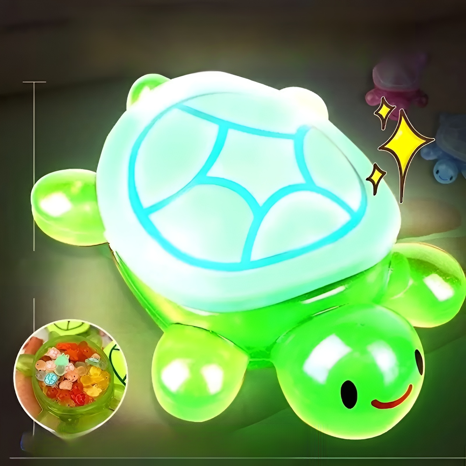 Large Turtle Model - Fun Desk Ornament, Stress Relief Toy