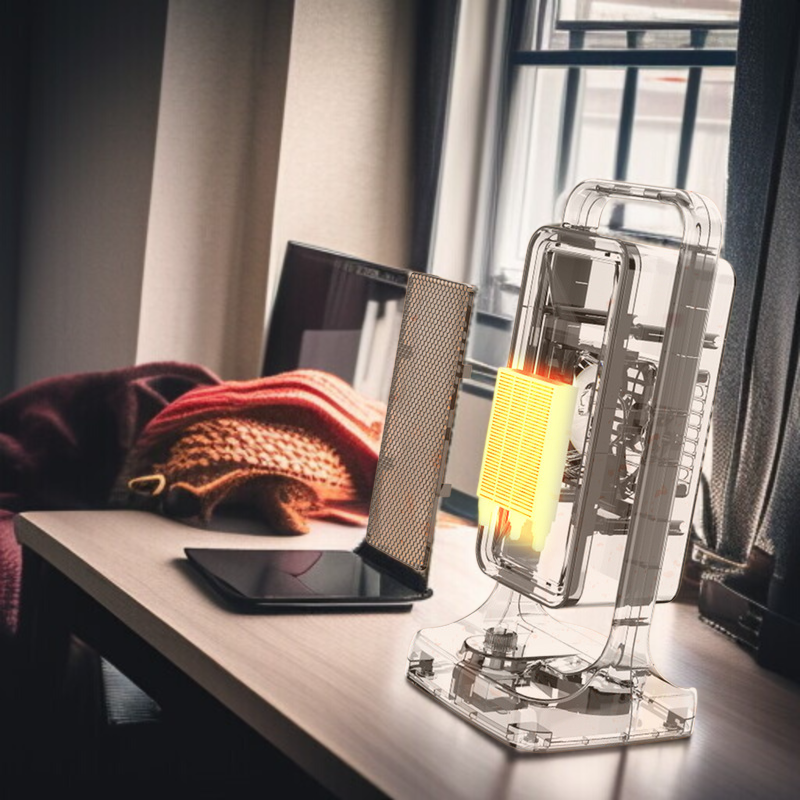 家庭用温風ヒーター 卓上型 スタンド式 速暖省エネ 恒温暖房機