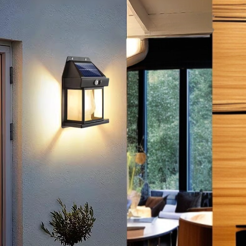 Solar Wandleuchte mit Bewegungsmelder