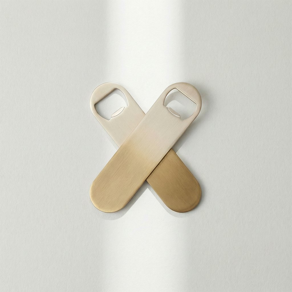 ที่เปิดขวดทองเหลืองขนาดเล็กพกพาสะดวก (แพ็ค 5 ชิ้น)