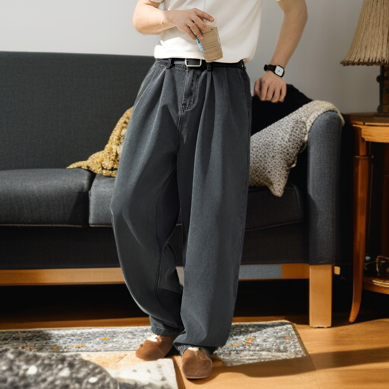 高品質デニム素材のアップ画像