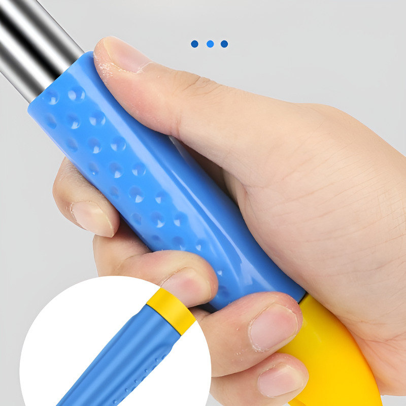 伸縮式ステンレス壁用スクレーパー 清掃専用ロングハンドル工具