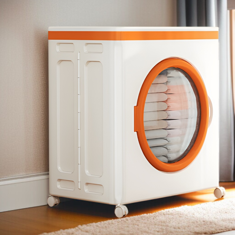 가정용 의류 정리함 빅맥 접이식 수납함 도르래 초대형 의류 수납함 플랩 가정용 이불 수납함